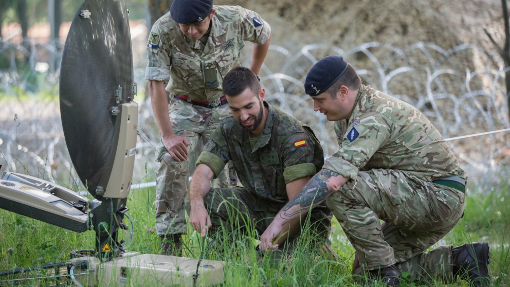 Militares en un ejercicio de la OTAN.