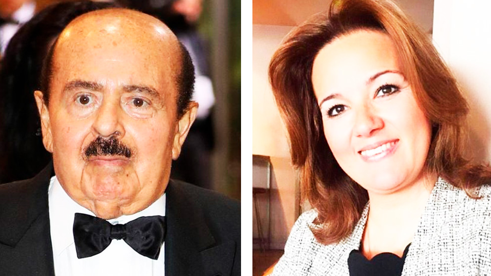 El traficante de armas Adnan Khashoggi y la candidata de Vox en Marbella Rosa María Calvente.