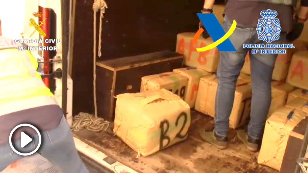La furgoneta en donde estaba el millón de euros.