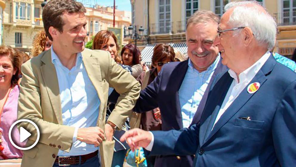 El líder del Partido Popular, Pablo Casado, en un acto de campaña. Foto: EP