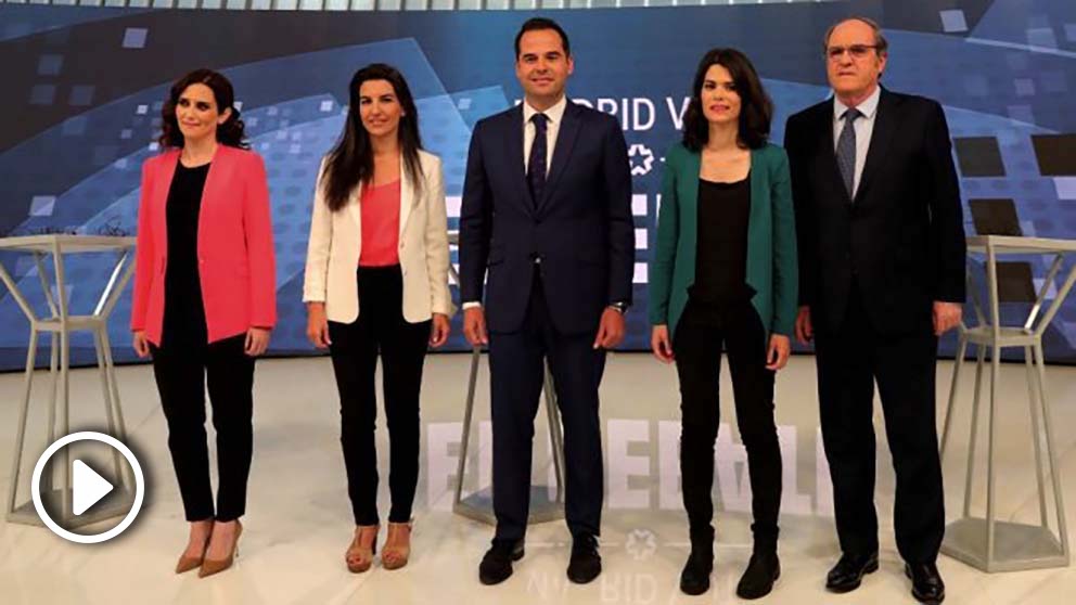 Debate electoral en Telemadrid. (Foto. EFE)