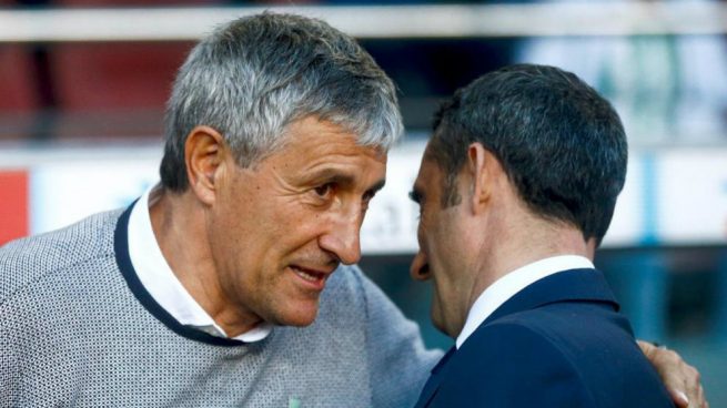 Quique Setién y Ernesto Valverde