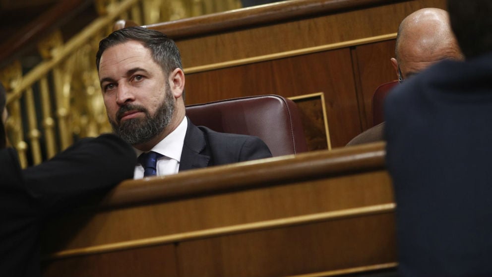 Santiago Abascal en el Congreso. Foto: Europa Press