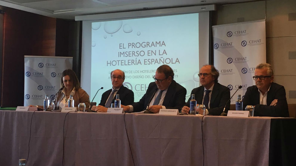 Rueda de prensa de la Confederación Española de Hoteles y Alojamientos Turísticos (CEHAT) (Foto: C.M.)