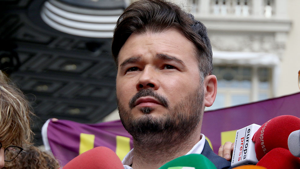 El portavoz de ERC en el Congreso, Gabriel Rufián (Foto: ENRIQUE FALCÓN).