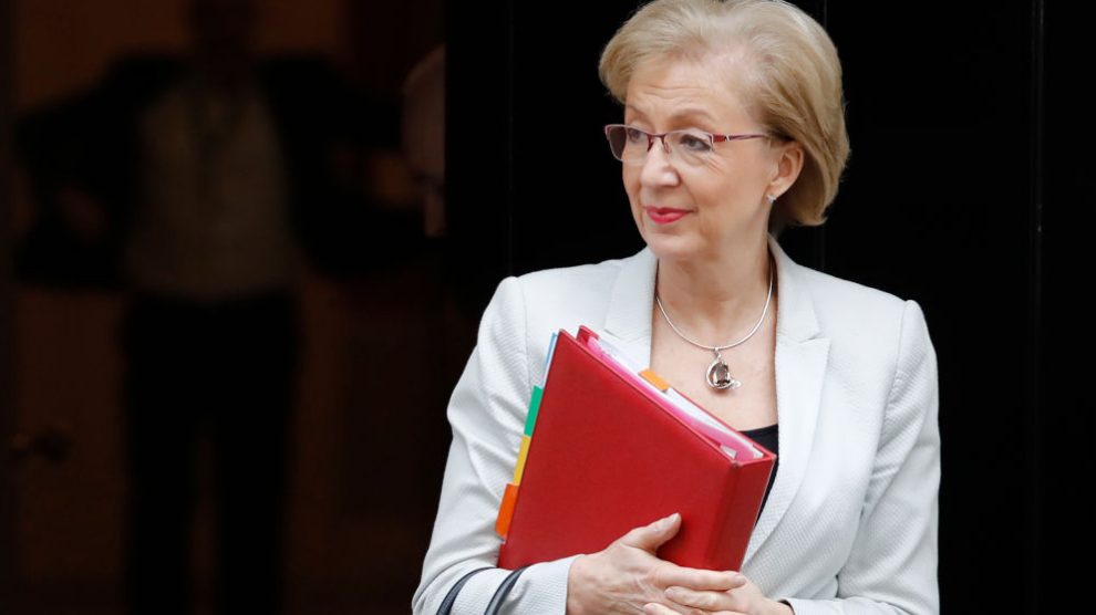 Andrea Leadsom, ministra británica encargada de relaciones con el Parlamento británico @Getty
