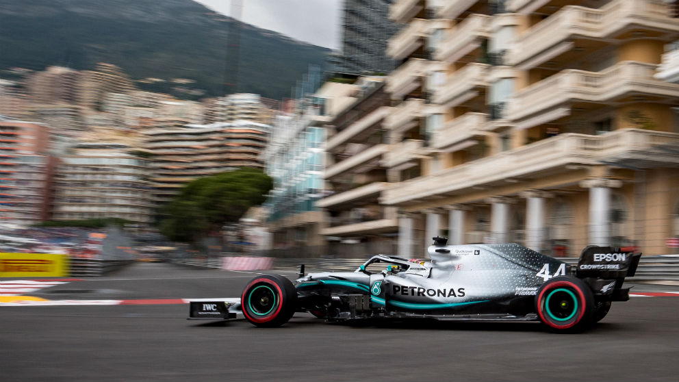 Lewis Hamilton en el GP de Mónaco. (AFP)