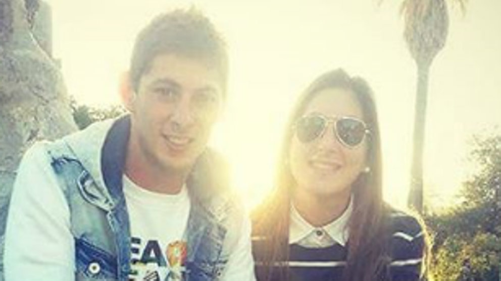 Emiliano Sala y su hermana Romina (Instagram)