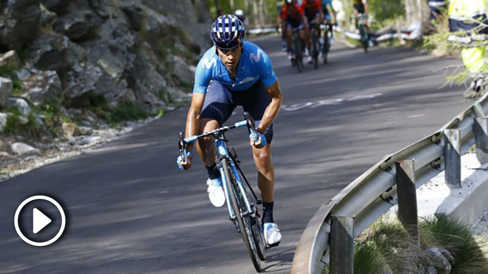 Mikel Landa durante una etapa del Giro de Italia. (AFP)
