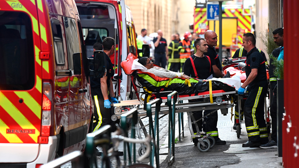 Atentado terrorista en Lyon (Foto: AFP)