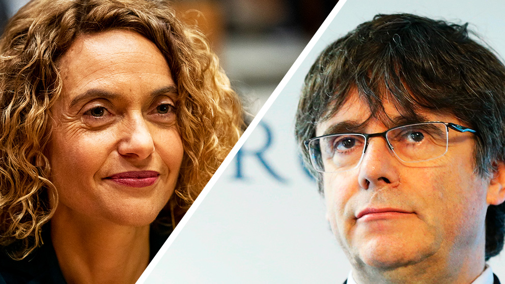 Meritxell Batet y Carles Puigdemont.