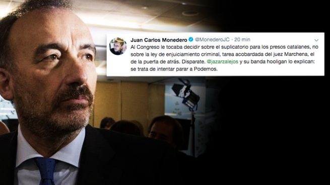 Monedero llama «cobarde» al juez Marchena tras la suspensión del Congreso a los diputados golpistas