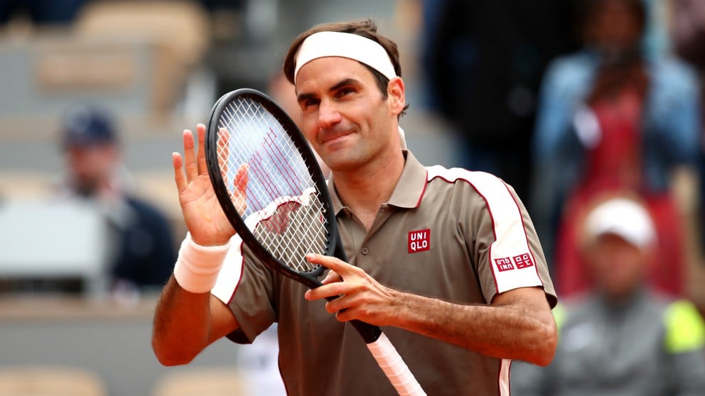 Federer disfruta de su victoria en Roland Garros. (Getty)