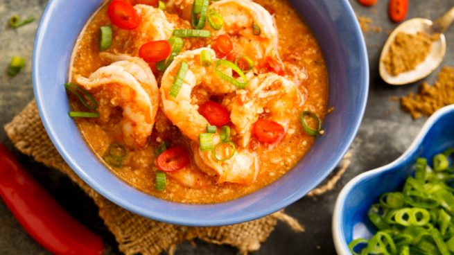 Gambas con atÃºn en salsa