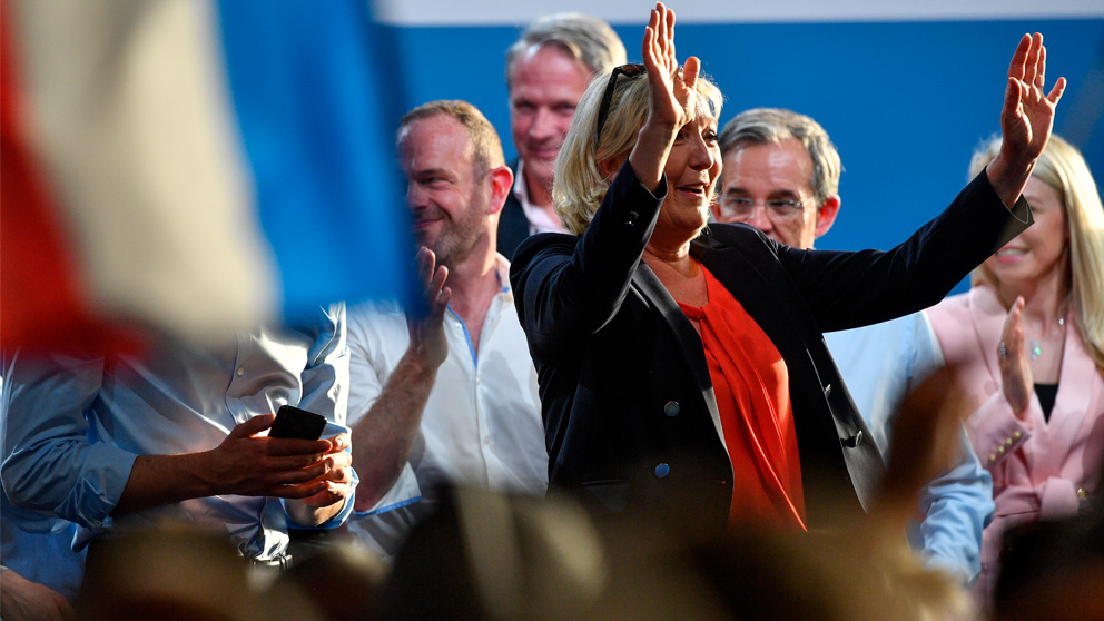 Marine Le Pen, líder de Agrupación Nacional (Foto: AFP)