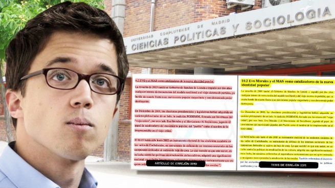 La tesis de Errejón tiene más de 200 párrafos autoplagiados de siete artículos suyos