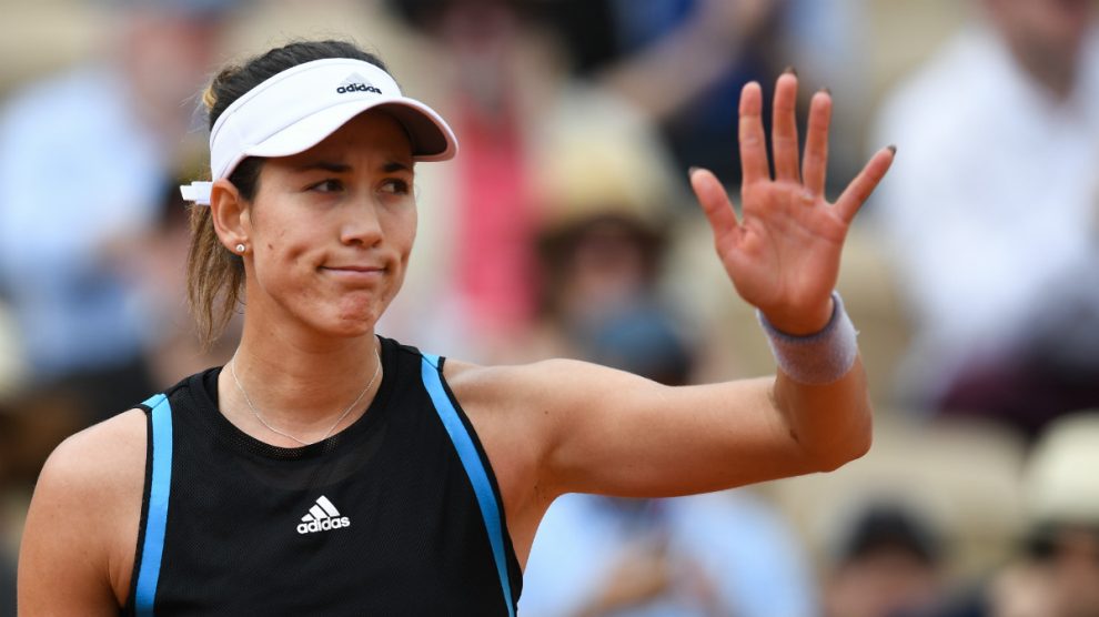 Garbiñe Muguruza inicia la jornada española del miércoles en Roland Garros (AFP).