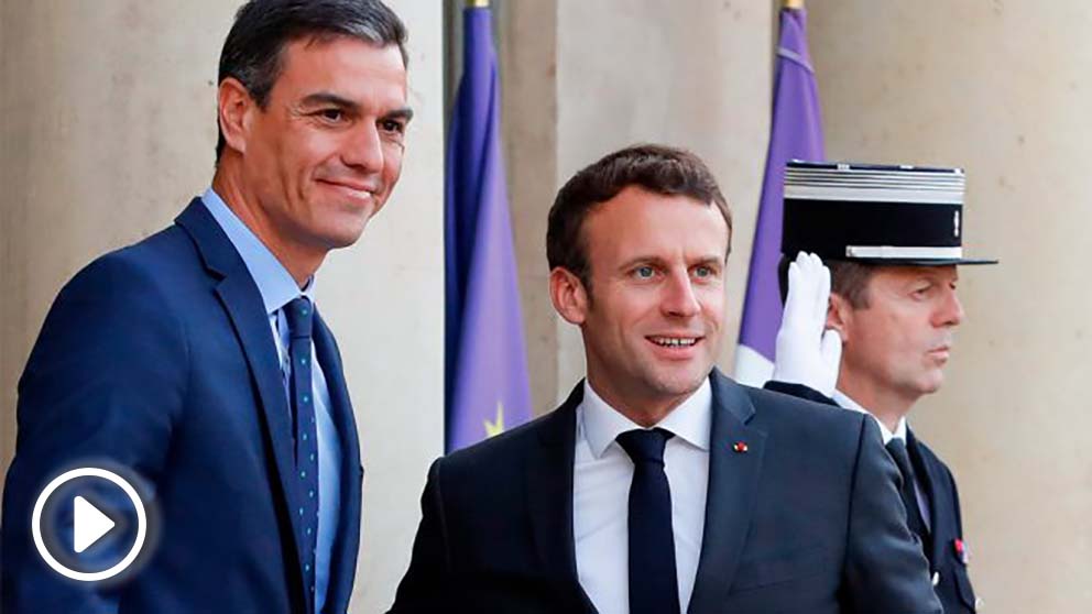 Pedro Sánchez y Emmanuel Macron (Foto: AFP)