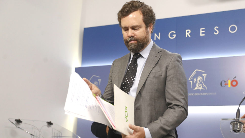 El portavoz de Vox en el Congreso de los Diputados, Iván Espinosa de los Monteros. (Foto: Efe)