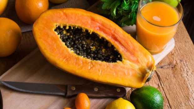 Receta de papaya en gelatina de naranja