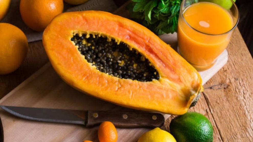 Receta de papaya en gelatina de naranja