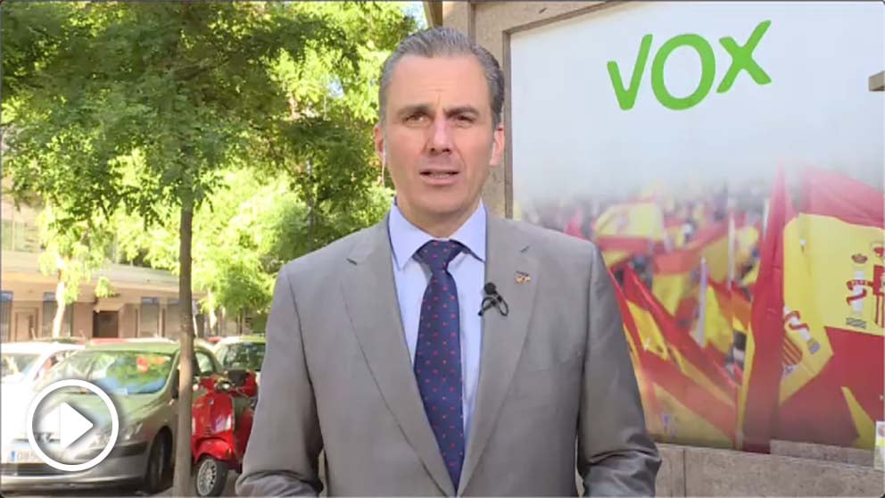 El candidato de Vox a la alcaldía de Madrid, Javier Ortega Smith.