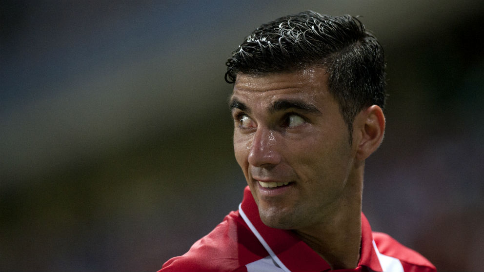 José Antonio Reyes, durante un partido con el Sevilla. (AFP)