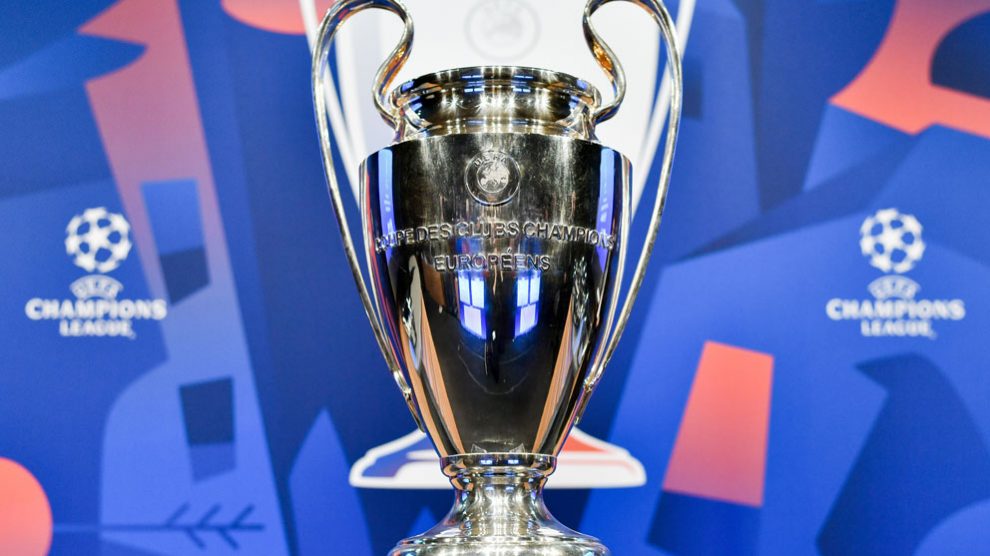 El trofeo de la Champions League.