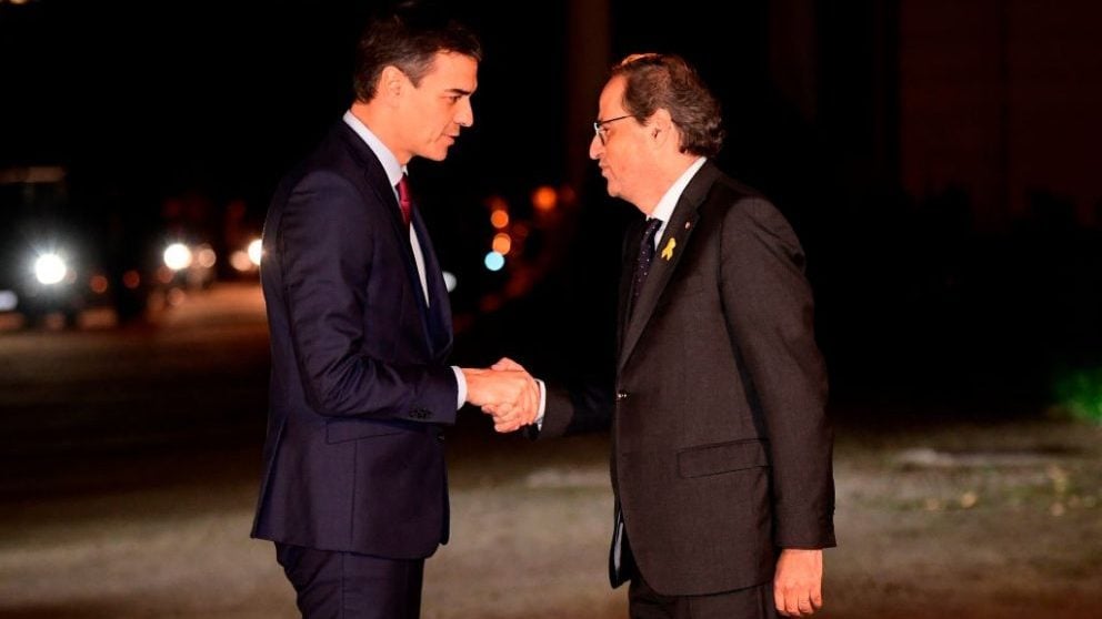 Quim Torra y Pedro Sánchez en una imagen de archivo. @Getty