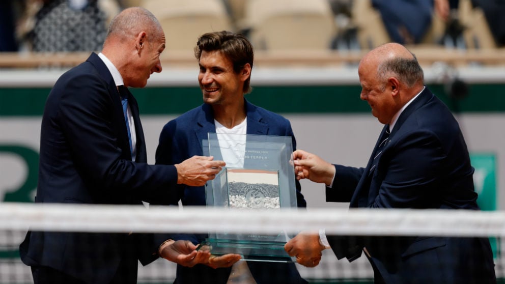 Roland Garros rindió homenaje a Ferrer. (AFP)