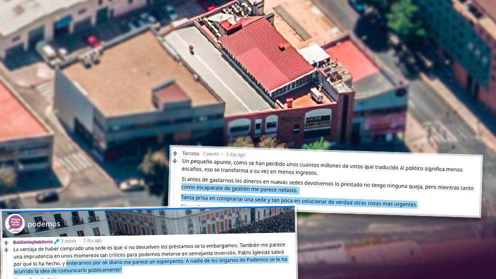 Comentarios en Plaza Podemos.