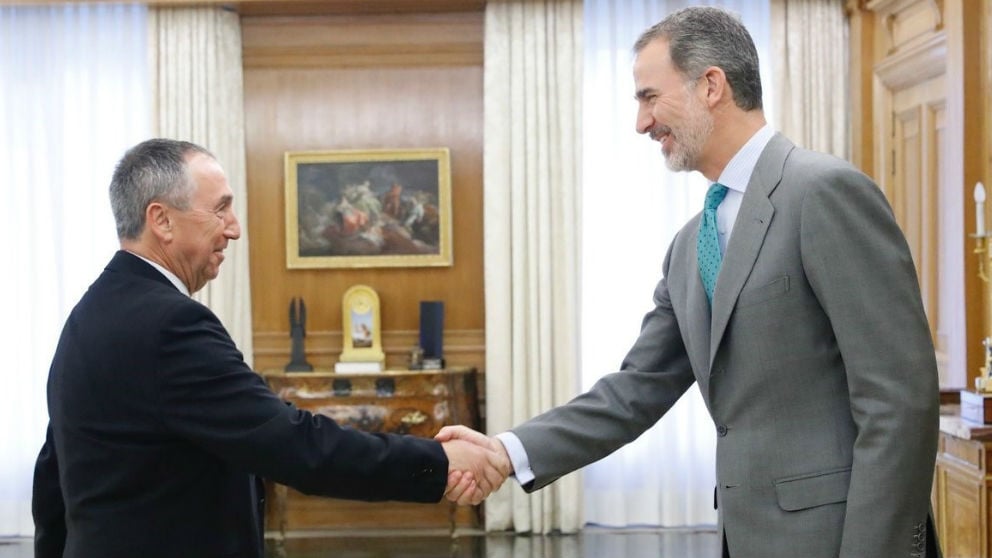 El Rey recibe a Juan Baldoví durante la ronda de consultas iniciada esta mañana