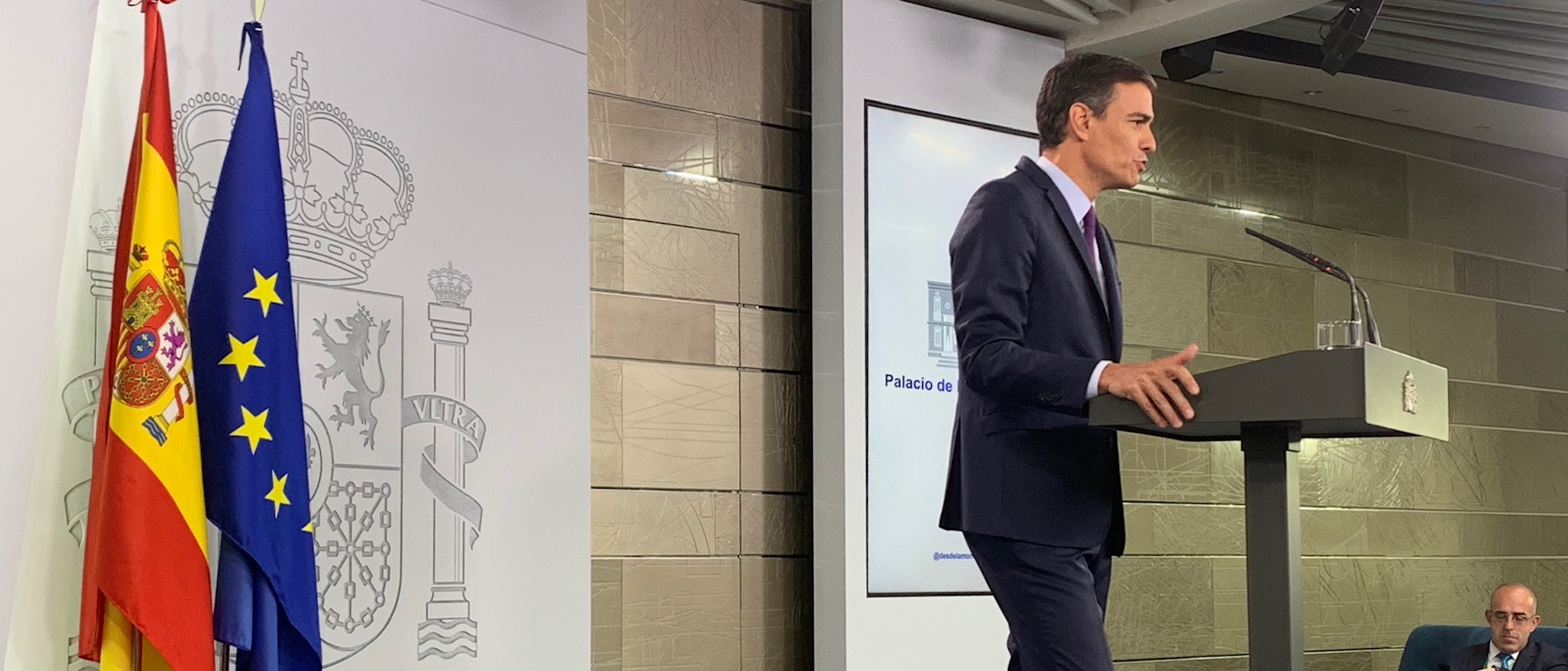 Pedro Sánchez, en La Moncloa.