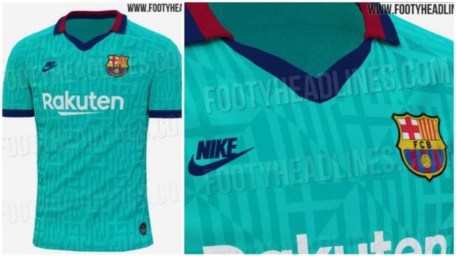 Camiseta de cheap barcelona turquesa