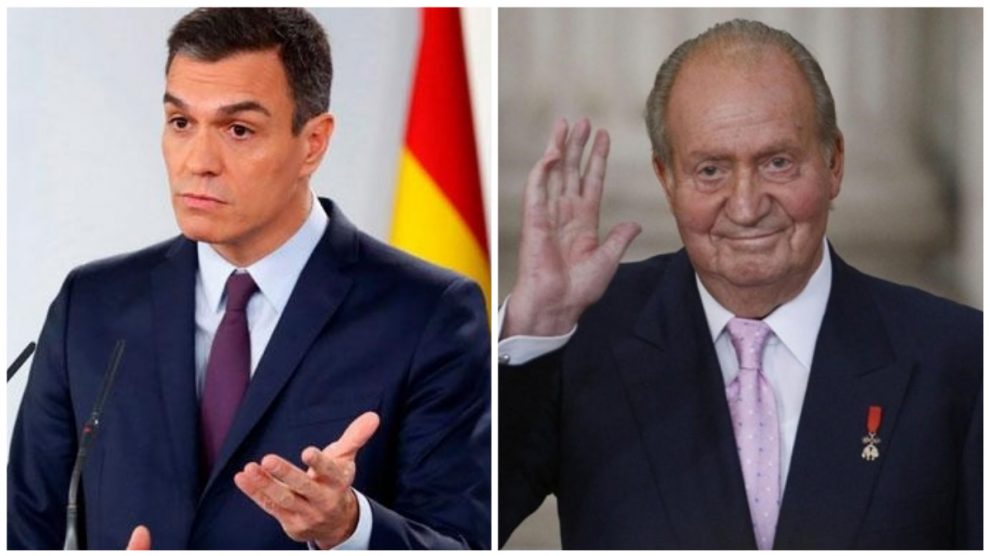 Pedro Sánchez y Juan Carlos I