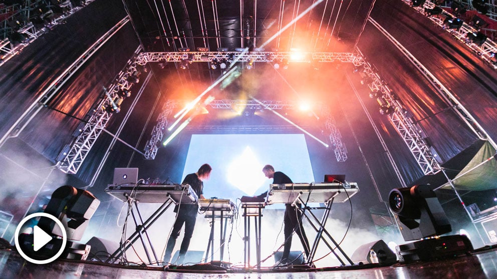 Kiasmos actuando en la edición 2018 del festival Paraíso de Madrid. Foto: Rodrigo Mena Ruiz