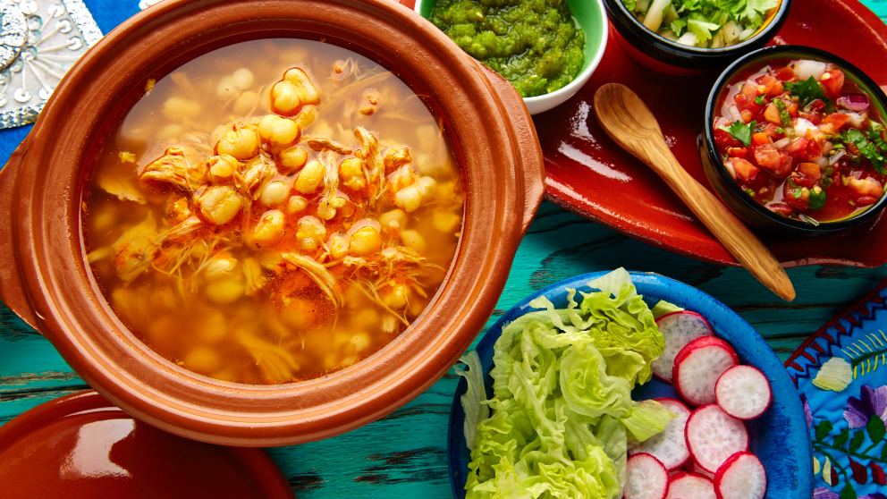 Receta de pozole vegetariano mexicano