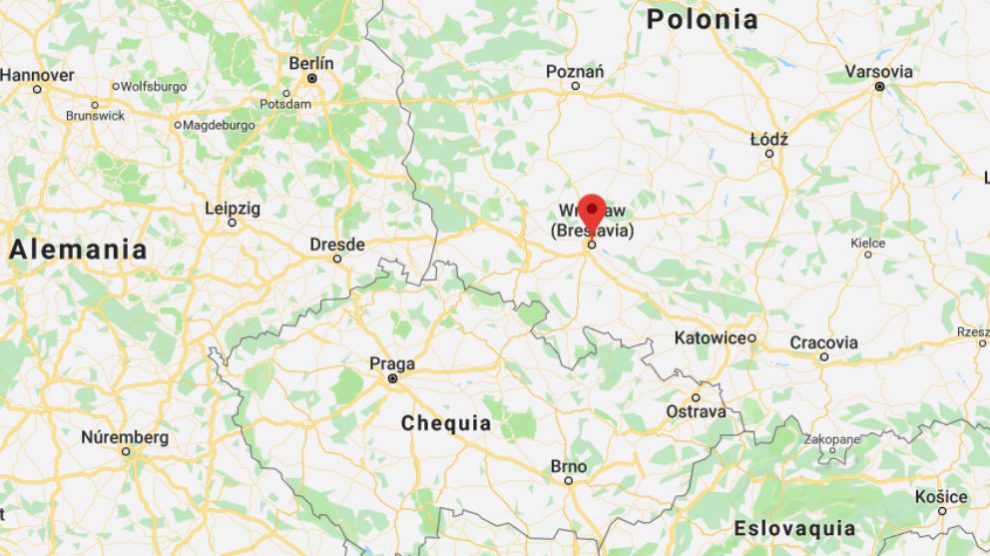 Breslavia, lugar de los hechos. Google Maps