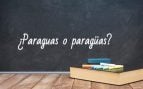 Cómo se escribe paraguas o paragüas