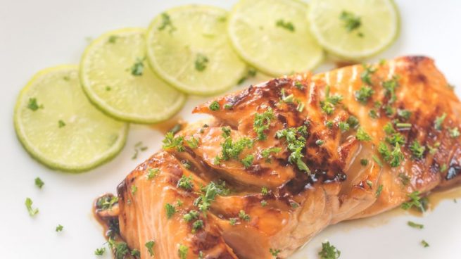 Descubrir 69+ imagen receta salmon con miel
