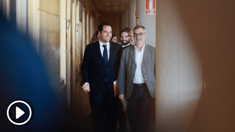Ignacio Aguado con José Manuel Villegas, dirigentes de Ciudadanos @Twitter
