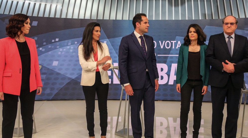 Candidatos de las pasadas elecciones: Isabel Díaz Ayuso, Rocio Monasterio e Ignacio Aguado. (Foto. EP)