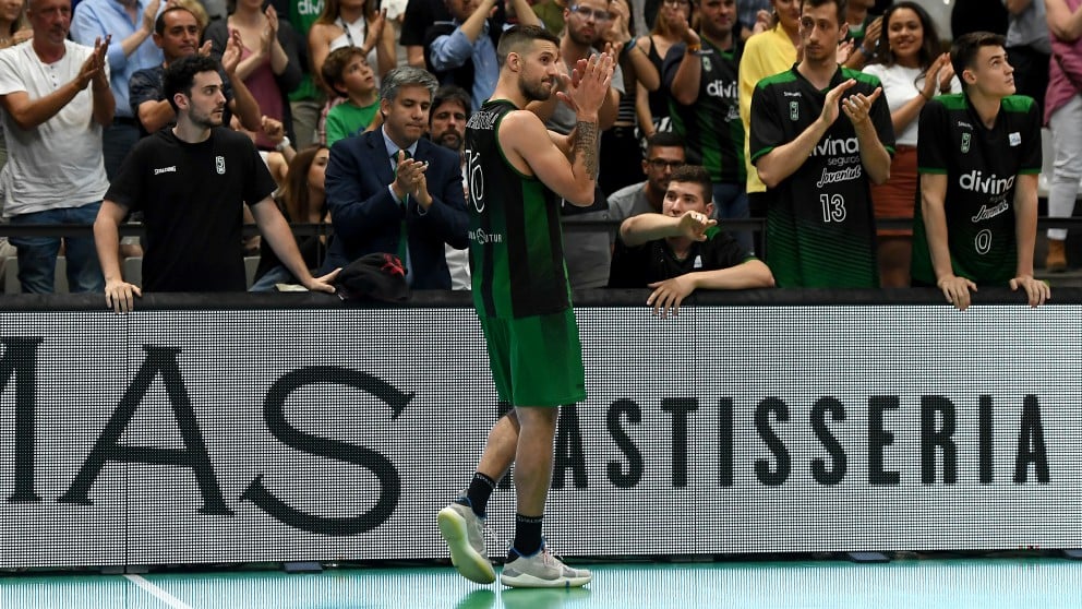 Laprovittola, en su último partido con Divina Seguros Joventut. (ACB)