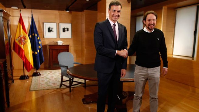 Pedro Sánchez (PSOE) y Pablo Iglesias (Podemos)