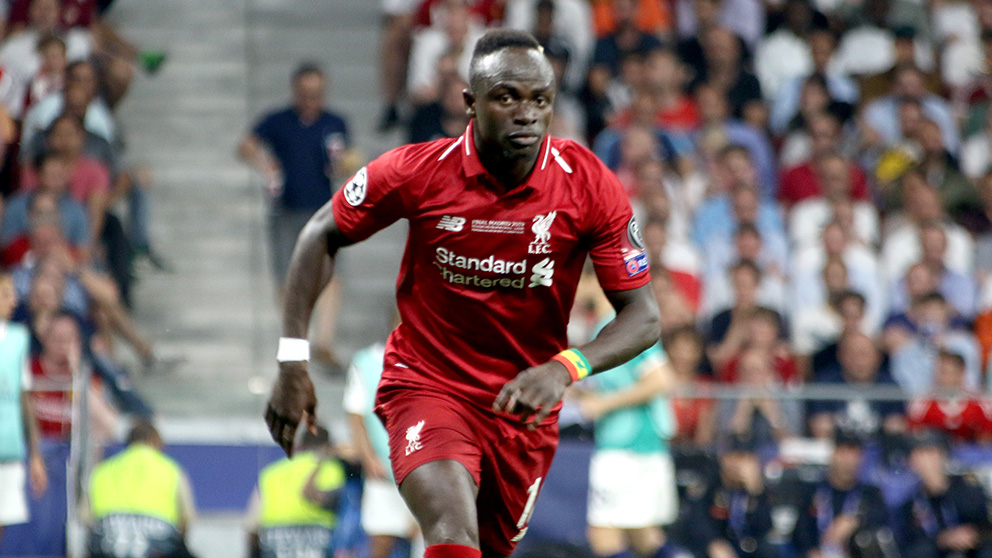 Mane, el jugador senegalés del Liverpool, en la final de la Champions. (Foto: Enrique Falcón)