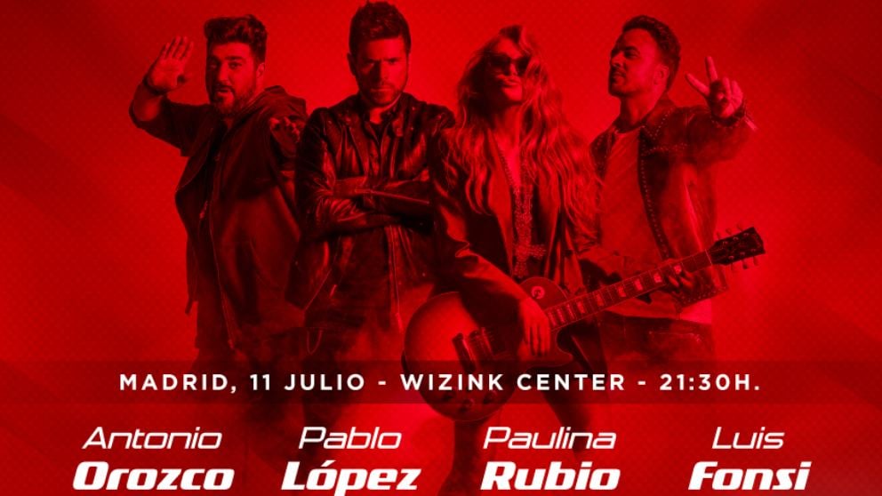El concierto de ‘La Voz’ será en Madrid el 11 de julio