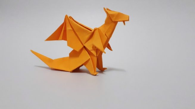 Hacer un dragón de origami
