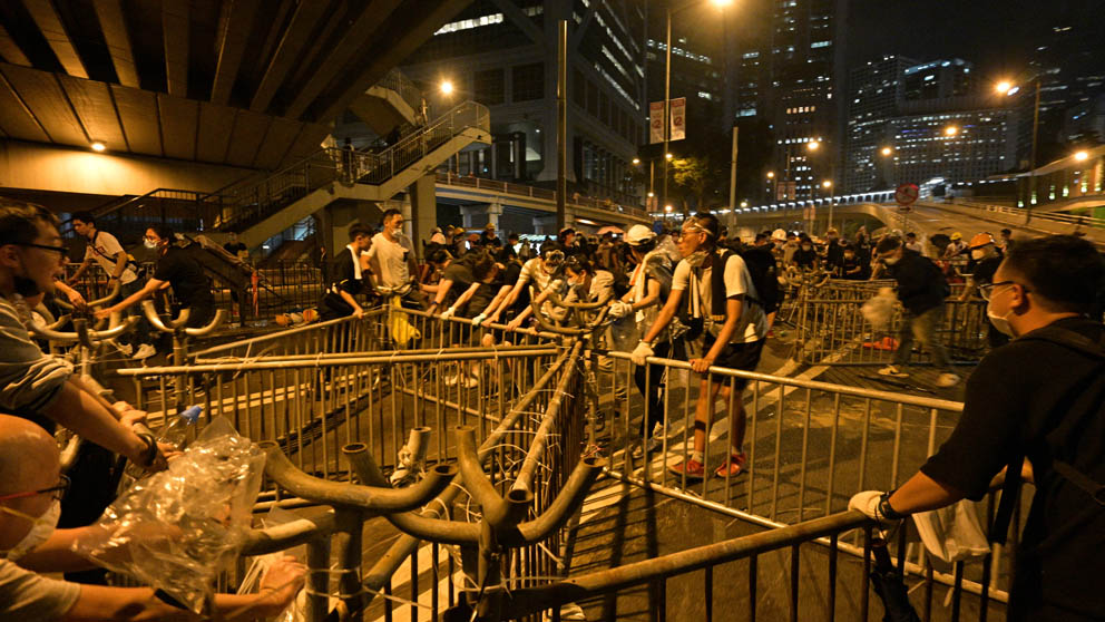 Disturbios en Hong Kong (Foto: AFP)