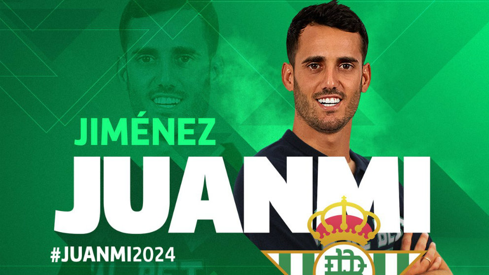Juanmi Jiménez, nuevo fichaje del Betis (@RealBetis)