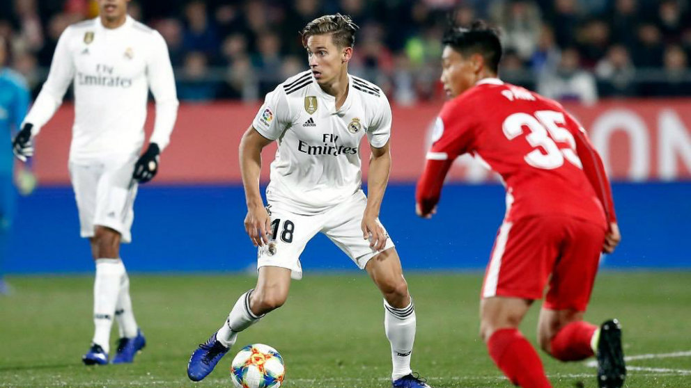 Marcos Llorente en un partido con el Real Madrid (@Marcosllorente)